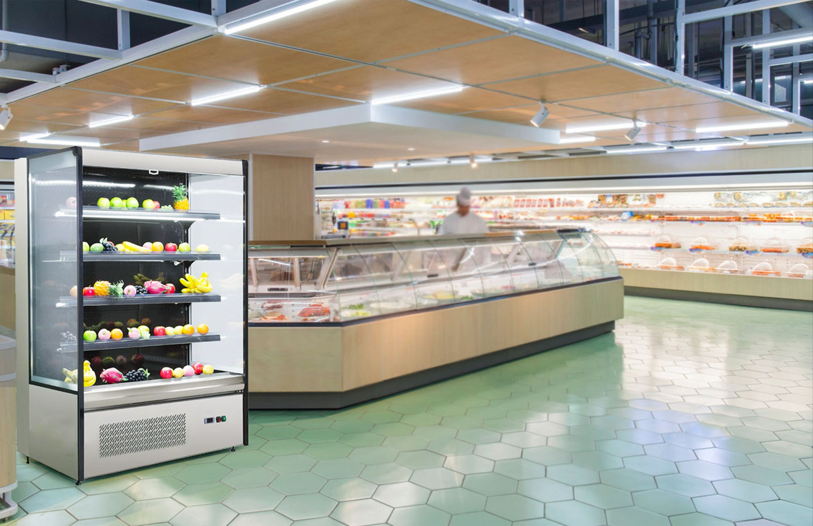 NW-BLF1080 Multideck Plug-In Supermarket Fruit & Vegetable Showcase Price For Sale | Factories & Manufacturers